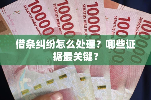 北京借条纠纷怎么处理？哪些证据最关键？