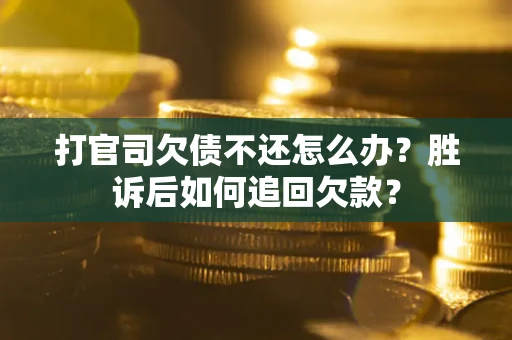 北京打官司欠债不还怎么办？胜诉后如何追回欠款？