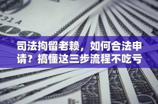 北京司法拘留老赖，如何合法申请？搞懂这三步流程不吃亏！