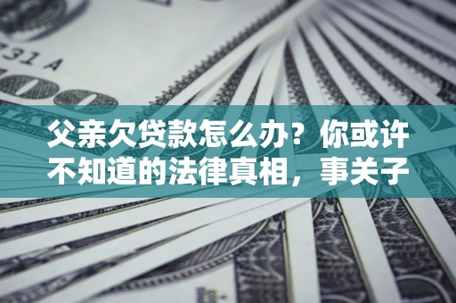 北京父亲欠贷款怎么办？你或许不知道的法律真相，事关子女未来