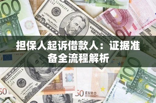 北京担保人起诉借款人：证据准备全流程解析
