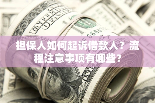 北京担保人如何起诉借款人？流程注意事项有哪些？
